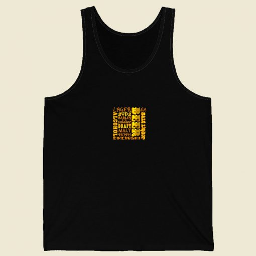 Beer Frosted Glass Men Tank Top