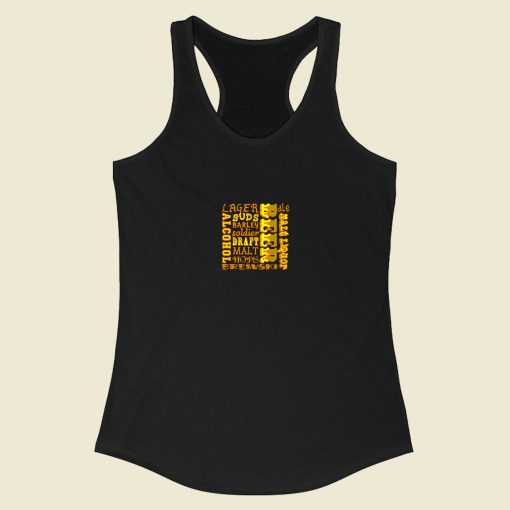 Beer Frosted Glass Racerback Tank Top Style