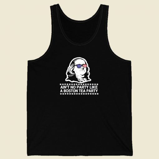 Ben Franklin Boston Tea Party Men Tank Top