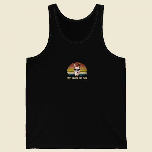 Best Llama Dad Ever Men Tank Top