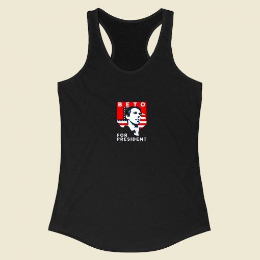 Beto For President 2020 Racerback Tank Top Style