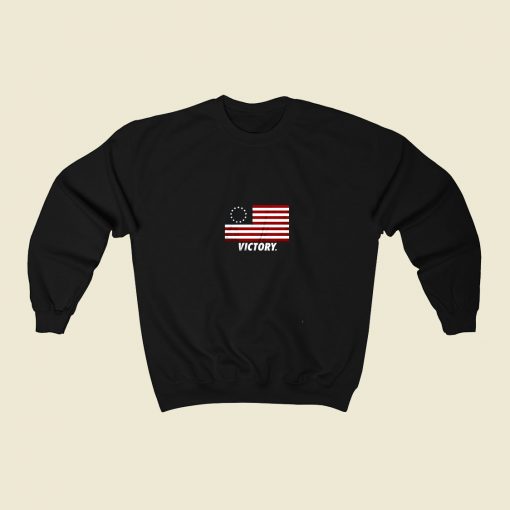 Betsy Ross Flag 80s Fashionable Sweatshirt