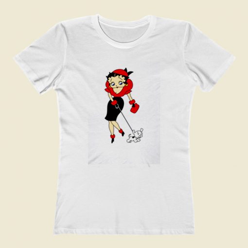 Betty Boop Dog Women T Shirt Style