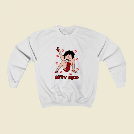 Betty Boop Lips Christmas Sweatshirt Style