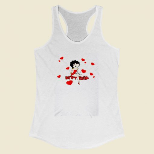 Betty Boop Love Love Women Racerback Tank Top