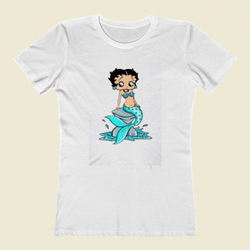 Betty Boop Mermaid Women T Shirt Style