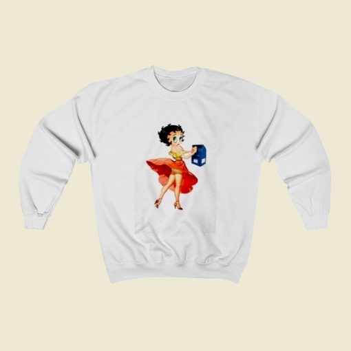 Betty Boop Retro Christmas Sweatshirt Style