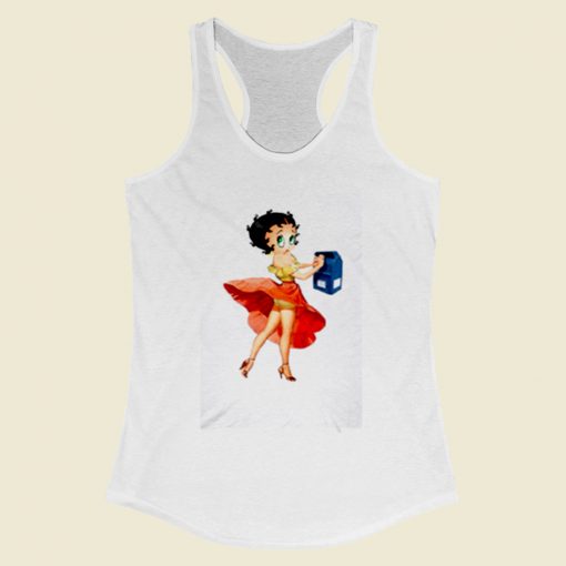 Betty Boop Retro Women Racerback Tank Top