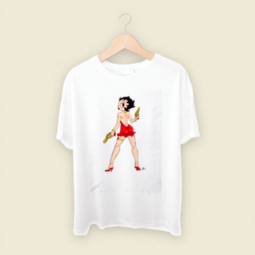 Betty Boop Shoot Men T Shirt Style