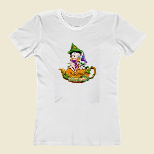 Betty Boop Trick Or Treat Women T Shirt Style