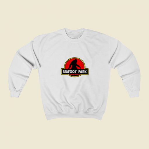 Bigfoot Park Jurassic Parody Christmas Sweatshirt Style