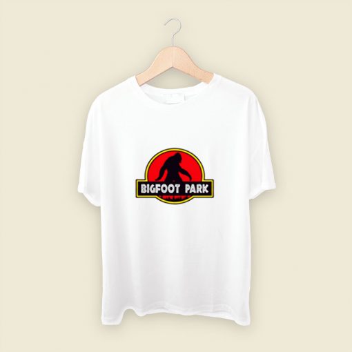 Bigfoot Park Jurassic Parody Men T Shirt Style