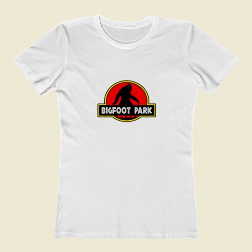 Bigfoot Park Jurassic Parody Women T Shirt Style