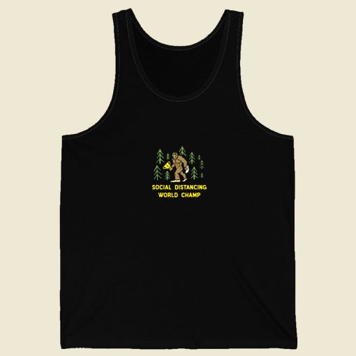 Bigfoot Social Distancing World Champ Men Tank Top