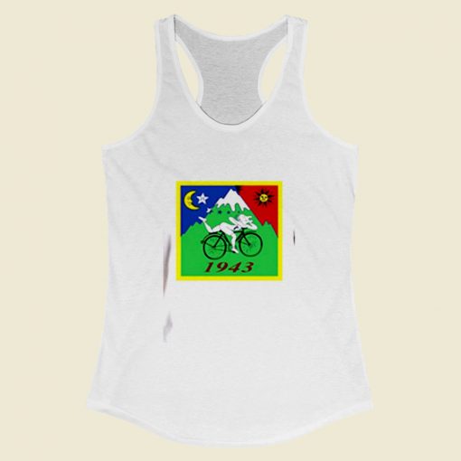 Bike Trip 1943 Lsd Acid Bicycle Day Women Racerback Tank Top