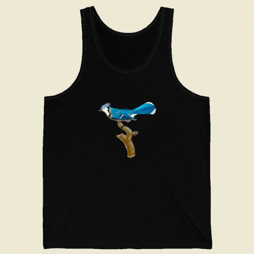 Bird Watcher Blue Jay Men Tank Top