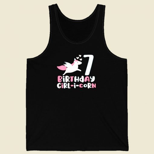 Birthday Girl I Corn Unicorn Men Tank Top