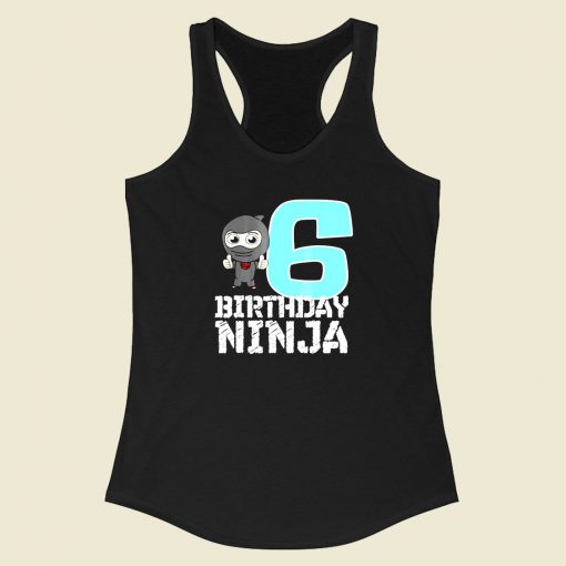 Birthday Ninja Racerback Tank Top Style