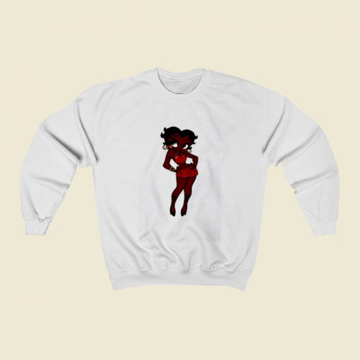 Black Betty Boop Christmas Sweatshirt Style