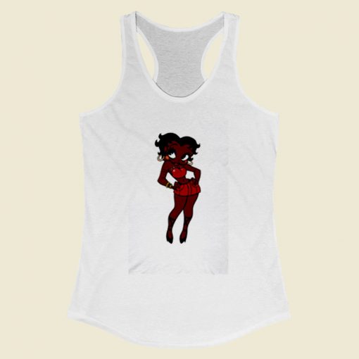 Black Betty Boop Women Racerback Tank Top