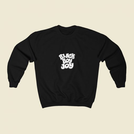 Black Boy Joy 80s Fashionable Sweatshirt