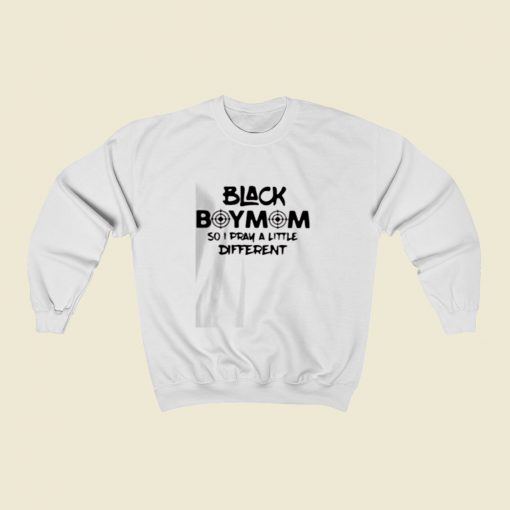 Black Boy Mom Christmas Sweatshirt Style