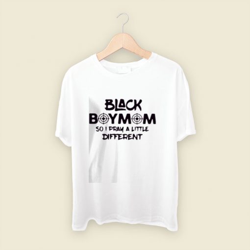 Black Boy Mom Men T Shirt Style