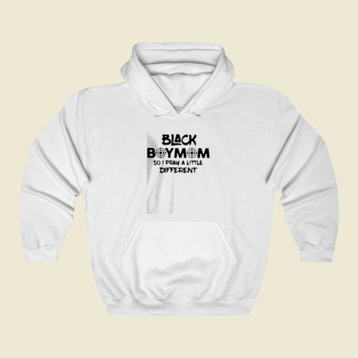 Black Boy Mom Street Hoodie Style