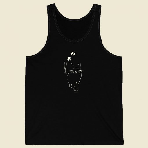 Black Cat Beautiful Men Tank Top