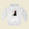 Black Cat Christmas Light Street Hoodie Style