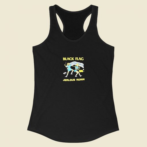 Black Flag Jealous Again Racerback Tank Top Style