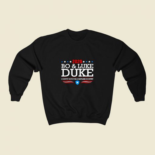 Bo And Luke Duke 80s Fashionable Sweatshirt