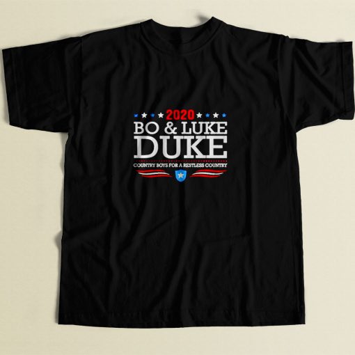 Bo And Luke Duke 80s Men T Shirt