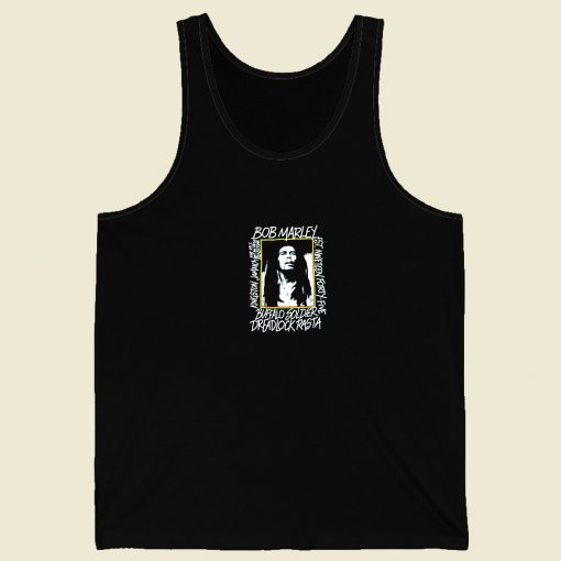 Bob Marley Buffalo Soldier Dreadlock Rasta Men Tank Top