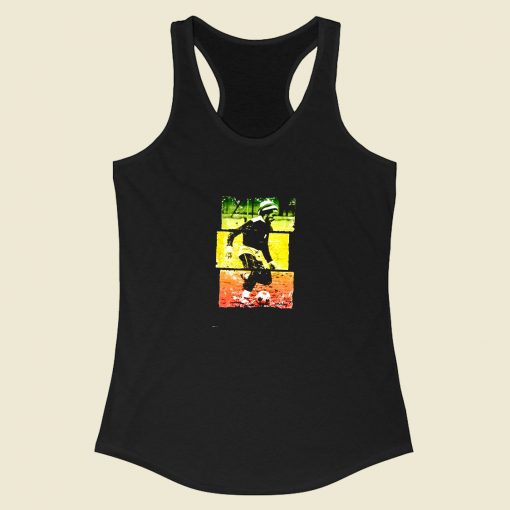 Bob Marley Play Football Racerback Tank Top Style