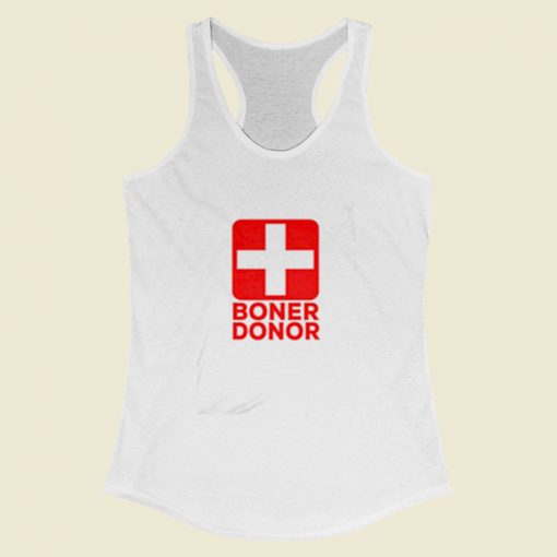 Boner Donor Women Racerback Tank Top