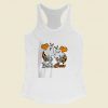 Boo Bees And Skeleton Women Racerback Tank Top