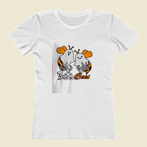 Boo Bees And Skeleton Women T Shirt Style