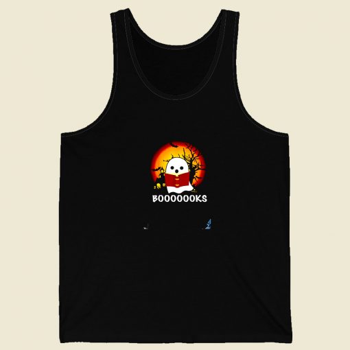 Boo Read Books Halloween Boooooks Men Tank Top