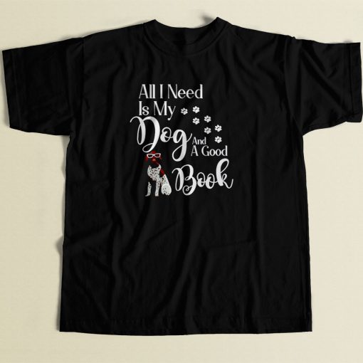 Book Reading Dog Lovers 80s Men T Shirt