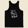 Book Reading Dog Lovers Men Tank Top