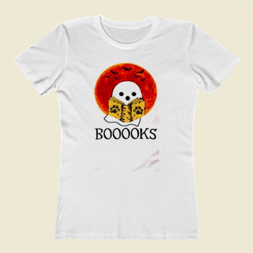 Booooks Halloween Women T Shirt Style