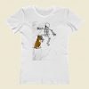 Boxer Dog Biting Skeleton Women T Shirt Style