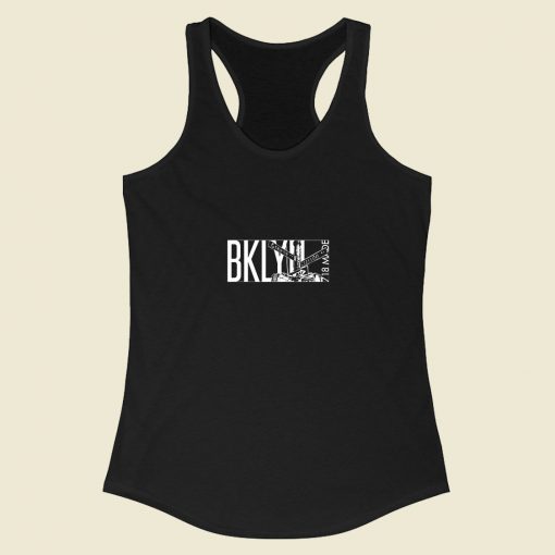 Brooklyn New York City Bklyn 718 Racerback Tank Top Style