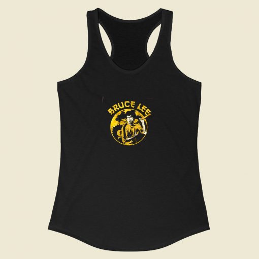 Bruce Lee Circle Dragon Racerback Tank Top Style