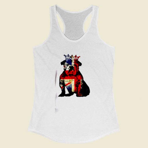 Buldog British Union Women Racerback Tank Top