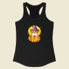 Bulldog Witch Pumpkin Halloween Racerback Tank Top Style