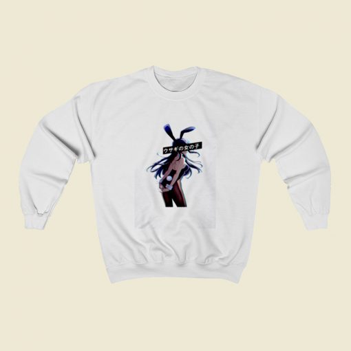 Bunny Colour Sad Japanese Anime Aesthetic Christmas Sweatshirt Style