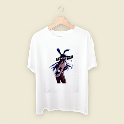 Bunny Colour Sad Japanese Anime Aesthetic Men T Shirt Style