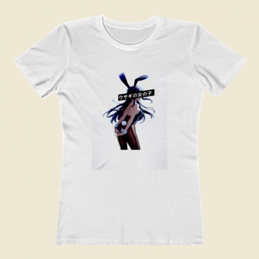 Bunny Colour Sad Japanese Anime Aesthetic Women T Shirt Style